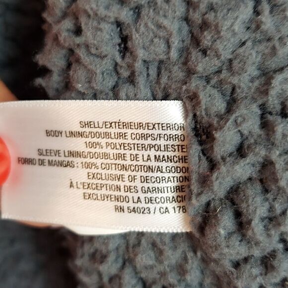 Old Navy Red Gray Buffalo Check Plaid Shacket 5T - Picture 8 of 11